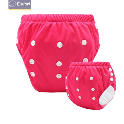 Elinfant Cheap soft wholesale washable baby cloth diaper waterproof training pant